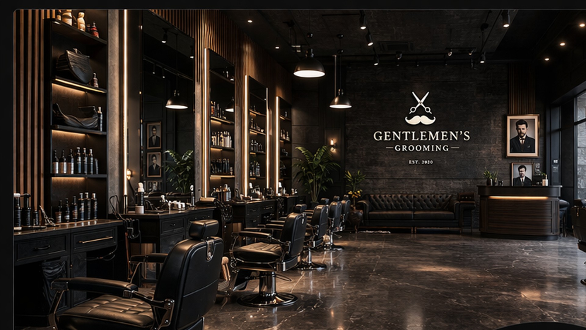 Luxury salon interior